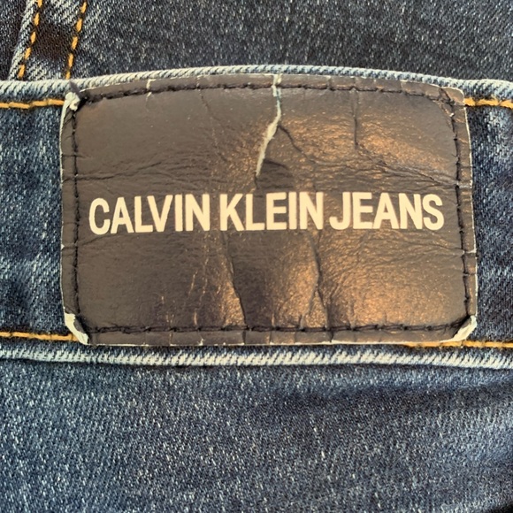 CALVIN KLEIN JEANS Blue Denim Mid-Rise Skinny Classic 5-Pocket Women’s Size 10 - Picture 9 of 16